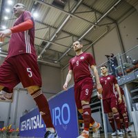 Latvijas telpu futbola izlase uzvar Šveici un saglabā izredzes kvalificēties EČ finālturnīram