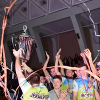 Latvijas čempionu volejbolā 'Lūšu' prezidents: spēlēšanai Eirokausos vajadzīga federācijas pretimnākšana