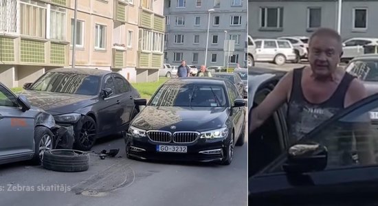 Video: Piedzēries BMW vadītājs Ziepniekkalnā taranē citus auto
