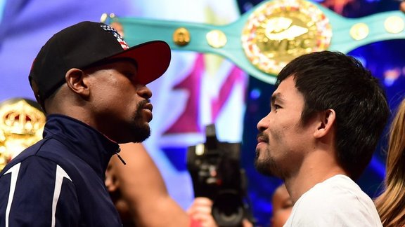 Floyd Mayweather and Manny Pacquiao face off on May 1