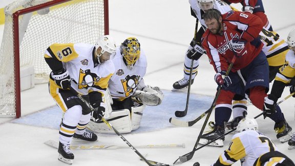 Penguins vs Capitals: Alex Ovechkin, Trevor Daley, Marc-Andre Fleury, Evgeni Malkin