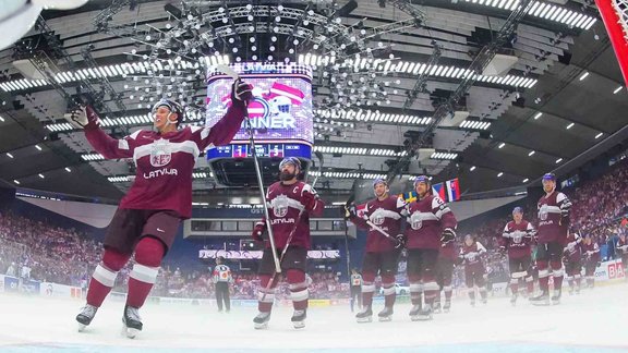 Hokejs, pasaules čempionāts 2024. Latvija - Slovākija