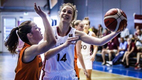 Basketbols, Eiropas U-20 čempionāts meietenēm: Latvija - Nīderlande - 6