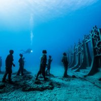 Lansarotes salā atklāts Eiropas pirmais zemūdens muzejs