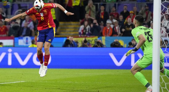 Spānija "Euro 2024" astotdaļfinālā pārtrauc Gruzijas fantastisko debijas turnīru