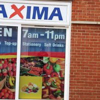 Foto: Lielbritānijā uzradies veikala 'Maxima' viltvārdis