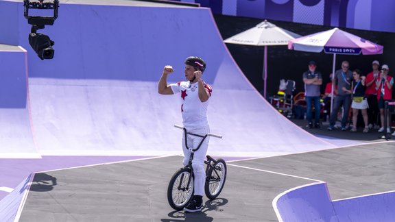 Parīzes olimpiskās spēlēs, BMX frīstails: Ernests Zēbolds