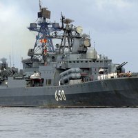Около латвийской границы замечен российский военный корабль