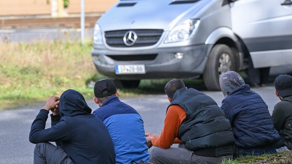 Nelegālie migranti uz Lietuvas robežas