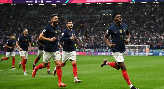 Сборная Франции в четвертьфинале чемпионата мира одолела сборную Англии