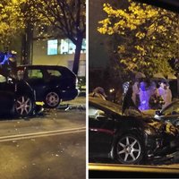 ФОТО, ВИДЕО: Тройная авария на ул. Деглава – один из водителей оказался пьян