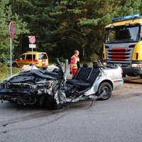 ФОТО: Утром в Риге произошла трагическая авария - погибли 4 человека