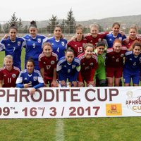 Latvijas sieviešu futbola izlase ar uzvaru pār Kipru nodrošina spēli par pirmo vietu 'Aphrodite Cup' turnīrā