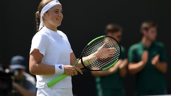 Teniss, Vimbldonas čempionāts: Jeļena Ostapenko - Vitālija Djatčenko - 2