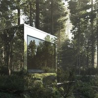 ФОТО. Необычное жилье: зеркальные домики посреди леса