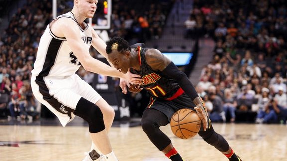 Atlanta Hawks Dennis Schroder vs San Antonio Spurs Davis Bertans 