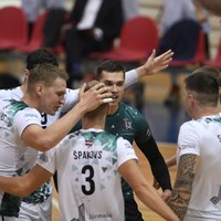 'RTU/Robežsardze/Jūrmala' volejbolistiem uzvara smagā cīņā Latvijas čempionāta pusfināla pirmajā spēlē