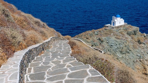 Sifnos sala Grieķija pastaigu taka