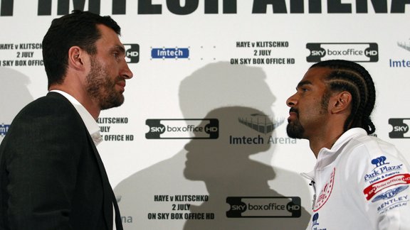 Vladimir Klichko and David Haye 