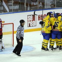 На второй день шведы учинили сборной Латвии разгром