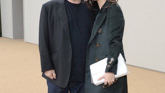 Harvey Weinstein and Georgina Chapman at the Burberry Prorsum Womenswear Spring_Summer 2015 Show