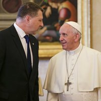 ФОТО: президент Латвии встретился c папой римским Франциском