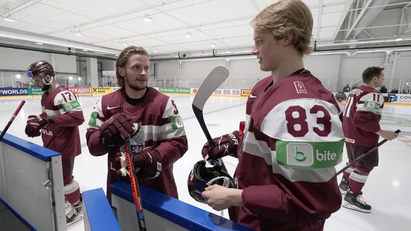 Hokejs, pasaules čempionāts 2022. Latvijas izlases fotosesija - 35