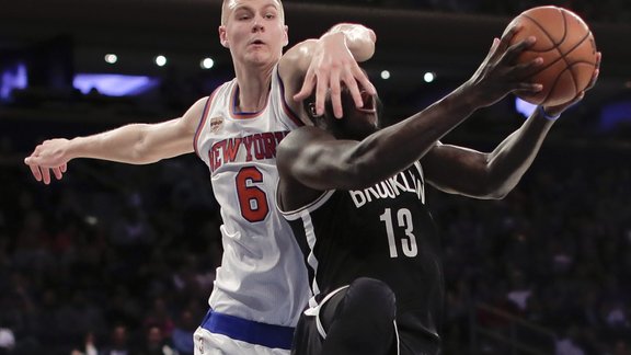 Basketbols, NBA: Kristaps Porziņģis (Knicks) pret Bruklinas "Nets - 1