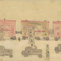 Atskats vēsturē: Bērna zīmējumi stāsta par deportāciju un dzīvi Sibīrijā