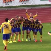 Video: Fotosesija pēc vārtu guvuma – FK 'Ventspils' atraktīvi atzīmē 'golu'
