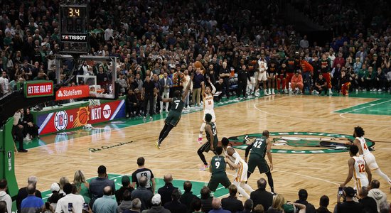 Video: Jangs ar 'ledus aukstu' metienu pagarina sēriju pret 'Celtics'