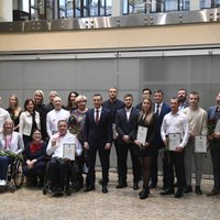 Foto: Staķis apbalvo Rīgas labākos sportistus, olimpiešus un paralimpiešus