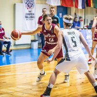 Latvijas U-20 basketbolistes uzvar pēc atspēlēšanās otrajā puslaikā