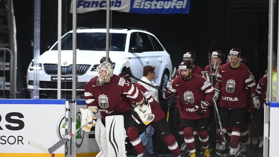 Hokejs, pasaules čempionāts: Latvija - Dānija