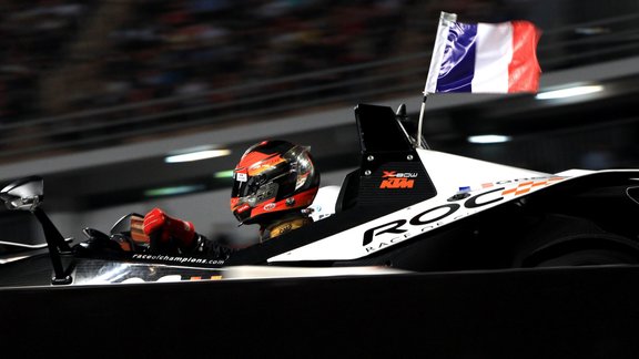 Romain Grosjean races in the KTM X-Bow