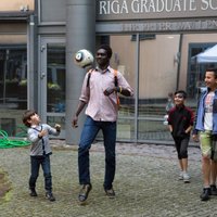 Foto: Rīgā atzīmē Pasaules bēgļu dienu