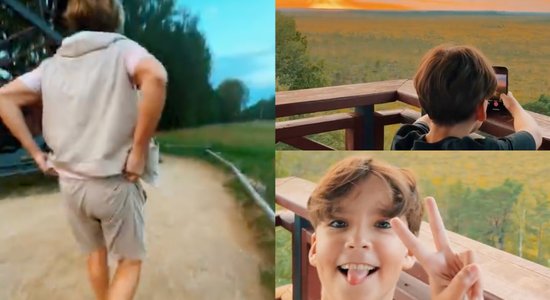 Video: Galkins ar dēlu sajūsminās par Teiču dabas rezervātu