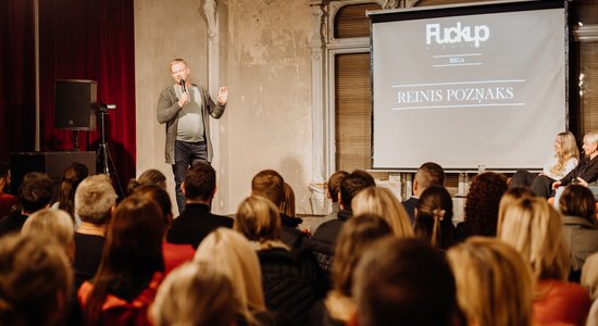 Izziņo neražu stāstu pasākuma 'FuckUp Nights Riga' stāstniekus