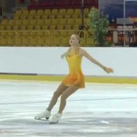 Юная латвийская фигуристка дебютировала на взрослых соревнованиях
