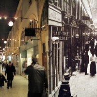 Foto: Kā pirms 100 gadiem izskatījās tirdzniecības centri