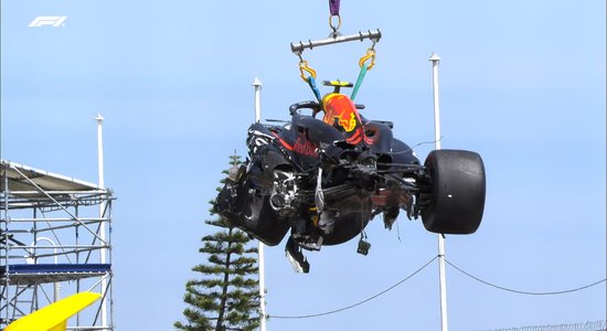 Peresa avārija Monako trasē "Red Bull" var izmaksāt līdz trīs miljoniem