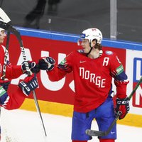 Tretenesa 'hat trick' atnes Norvēģijai pirmo uzvaru Rīgā